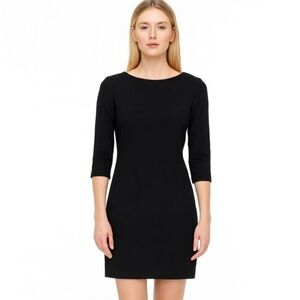 MM Lafleur Classic Black Etsuko sheath mini dress Size 8